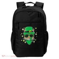 Cat St Patricks Day Leprechaun Shamrock Irish Catrick's Backpack thumb 0