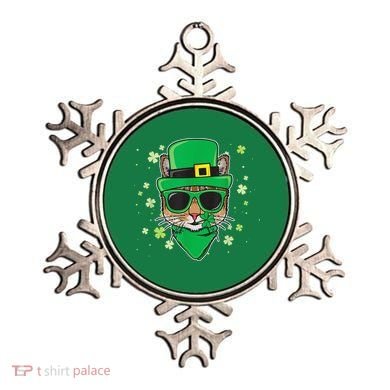 Cat St Patricks Day Leprechaun Shamrock Irish Catrick's Ornament