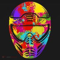 Color Splash Paintball Mask Paintballer Paintballing T-Shirt thumb 7