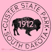 Custer State Park South Dakota Buffalo Hiking Travel Coaster thumb 2