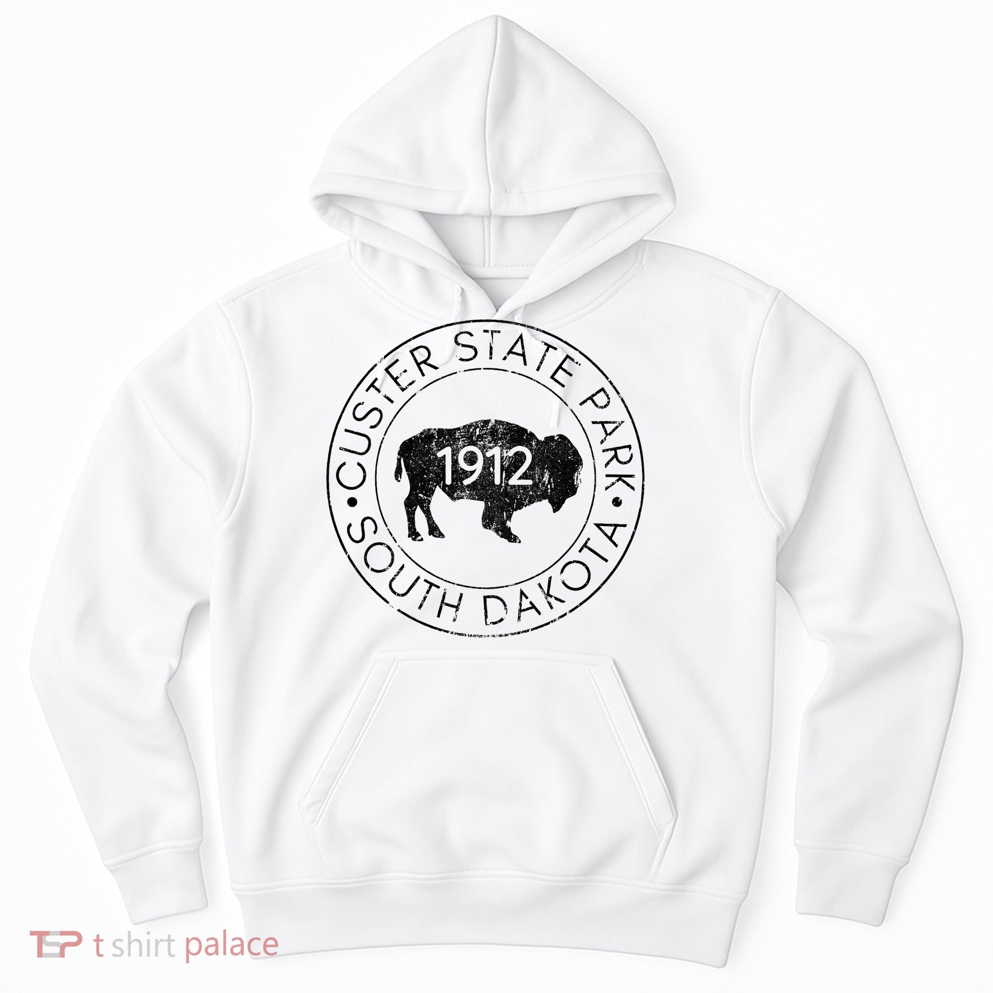 Custer State Park South Dakota Buffalo Hiking Travel Hoodie