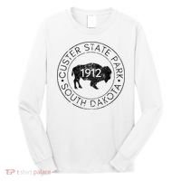 Custer State Park South Dakota Buffalo Hiking Travel Long Sleeve Shirt thumb 0