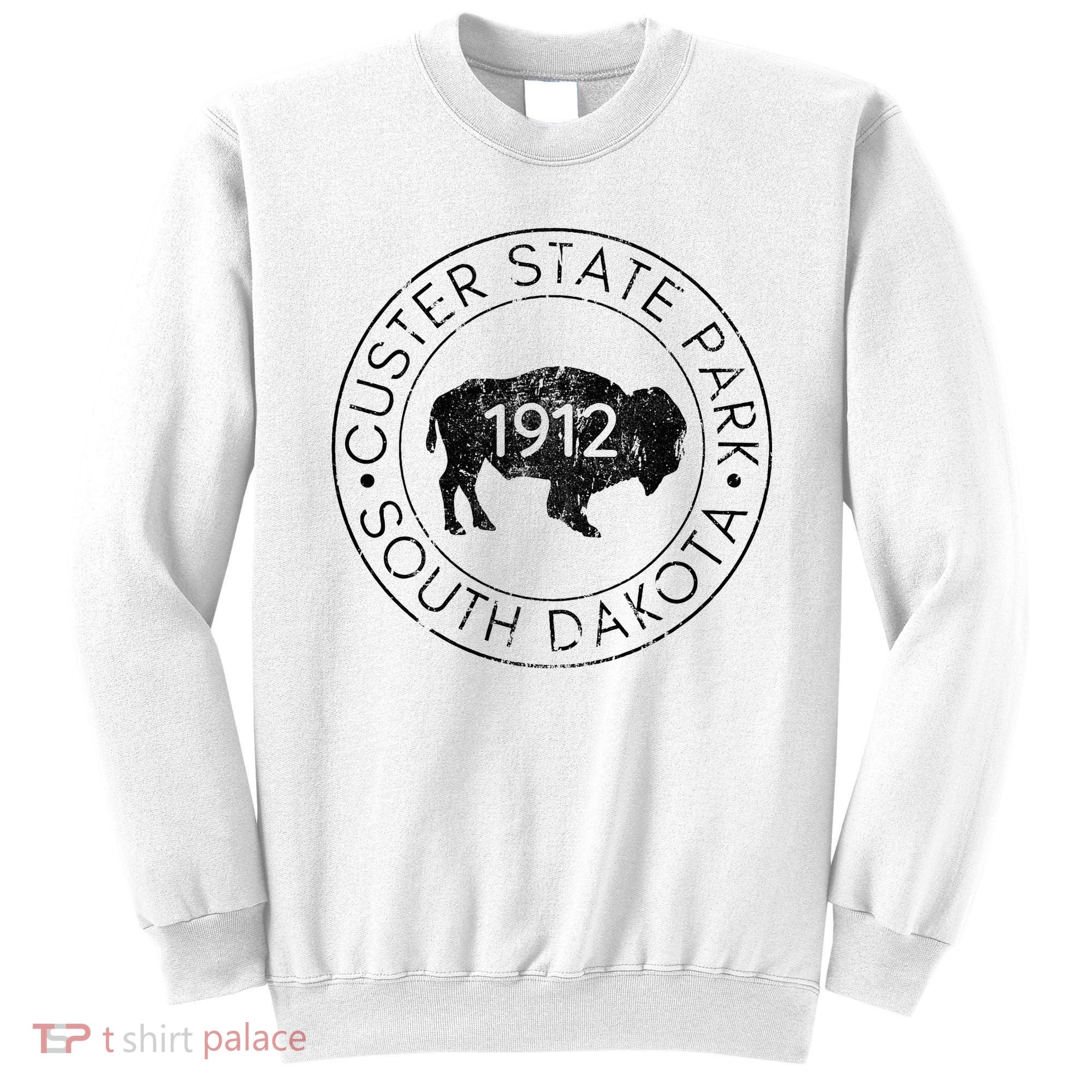 Custer State Park South Dakota Buffalo Hiking Travel Sweatshirt