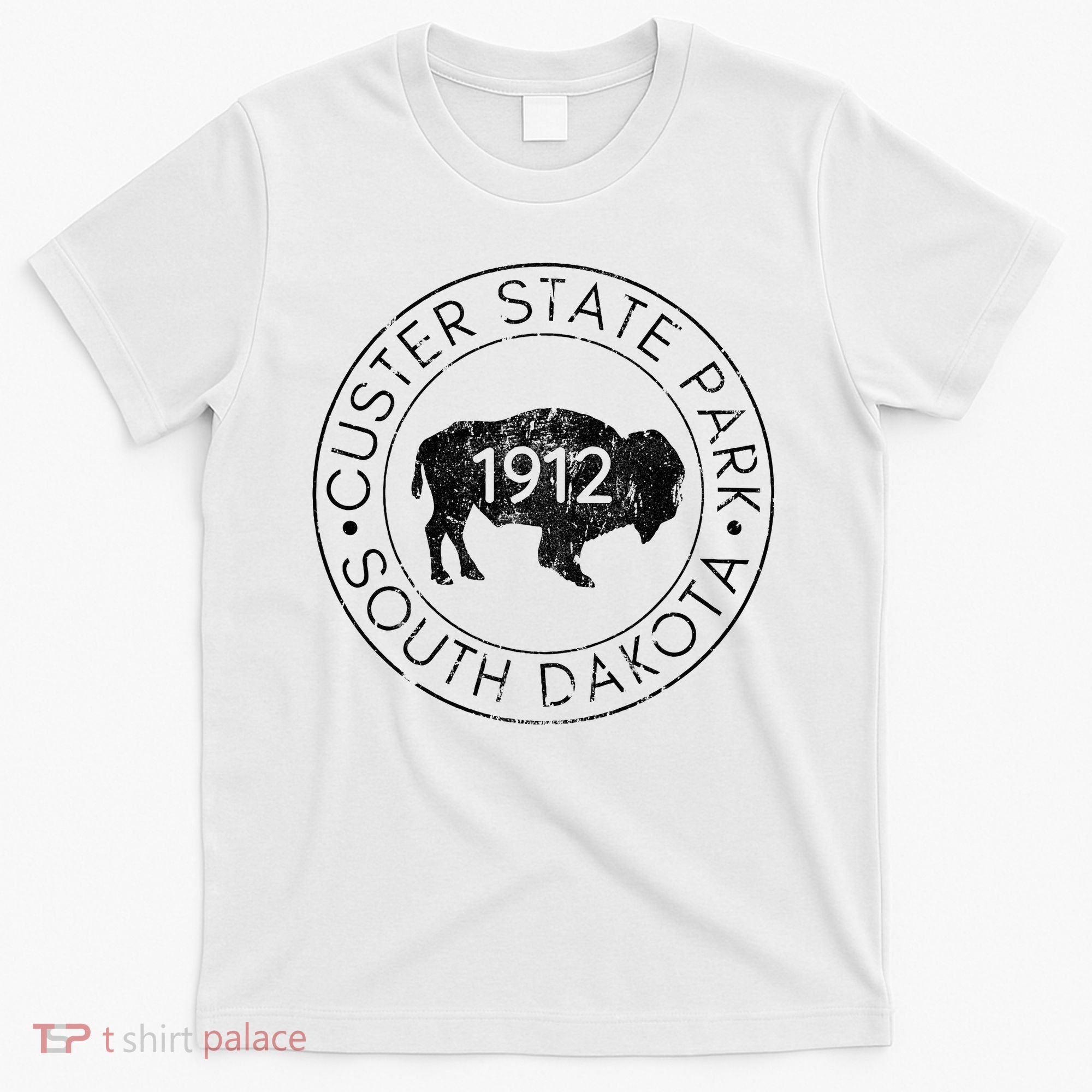 Custer State Park South Dakota Buffalo Hiking Travel T-Shirt