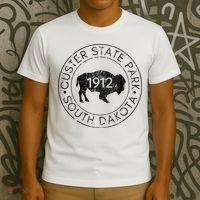 Custer State Park South Dakota Buffalo Hiking Travel T-Shirt thumb 3
