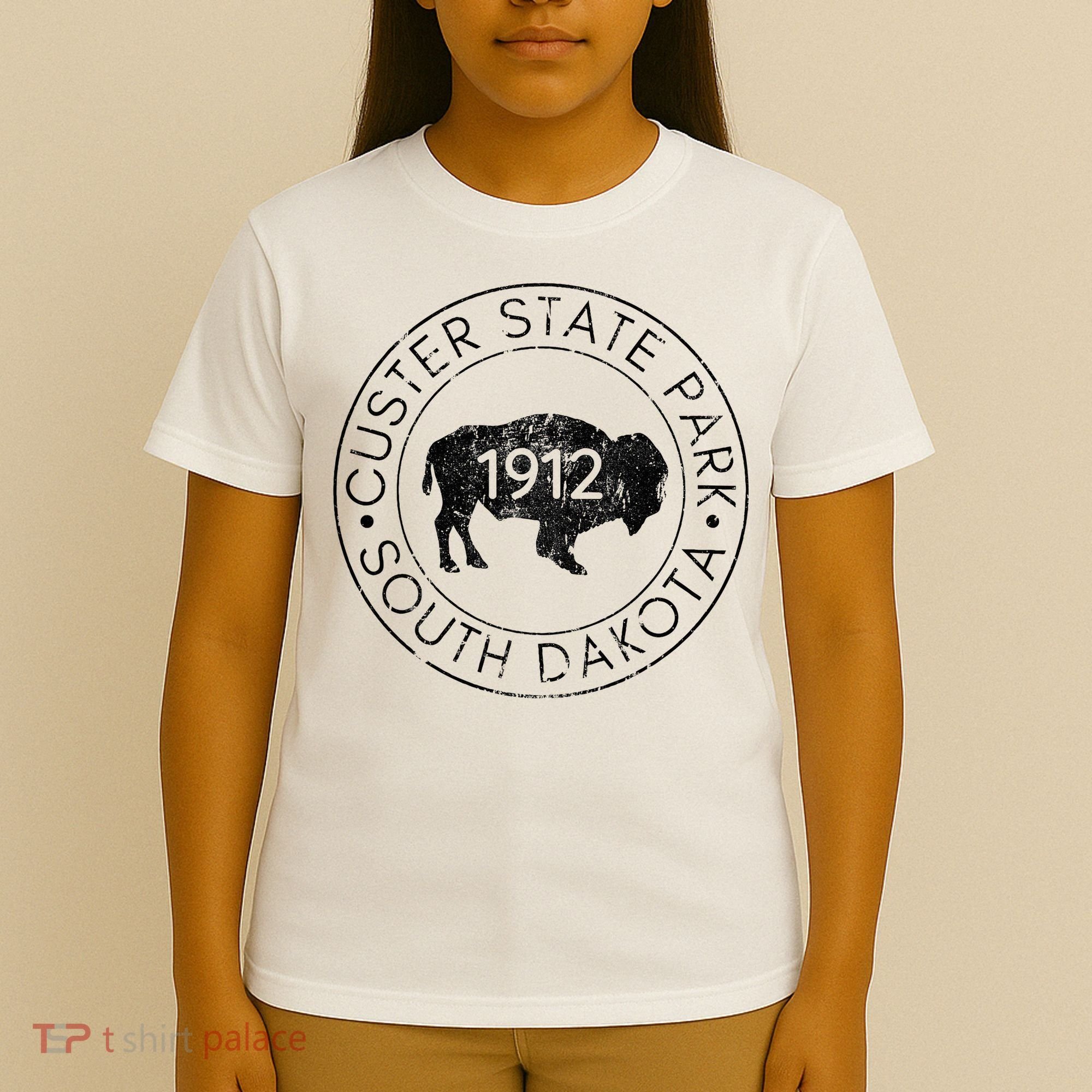 Custer State Park South Dakota Buffalo Hiking Travel T-Shirt