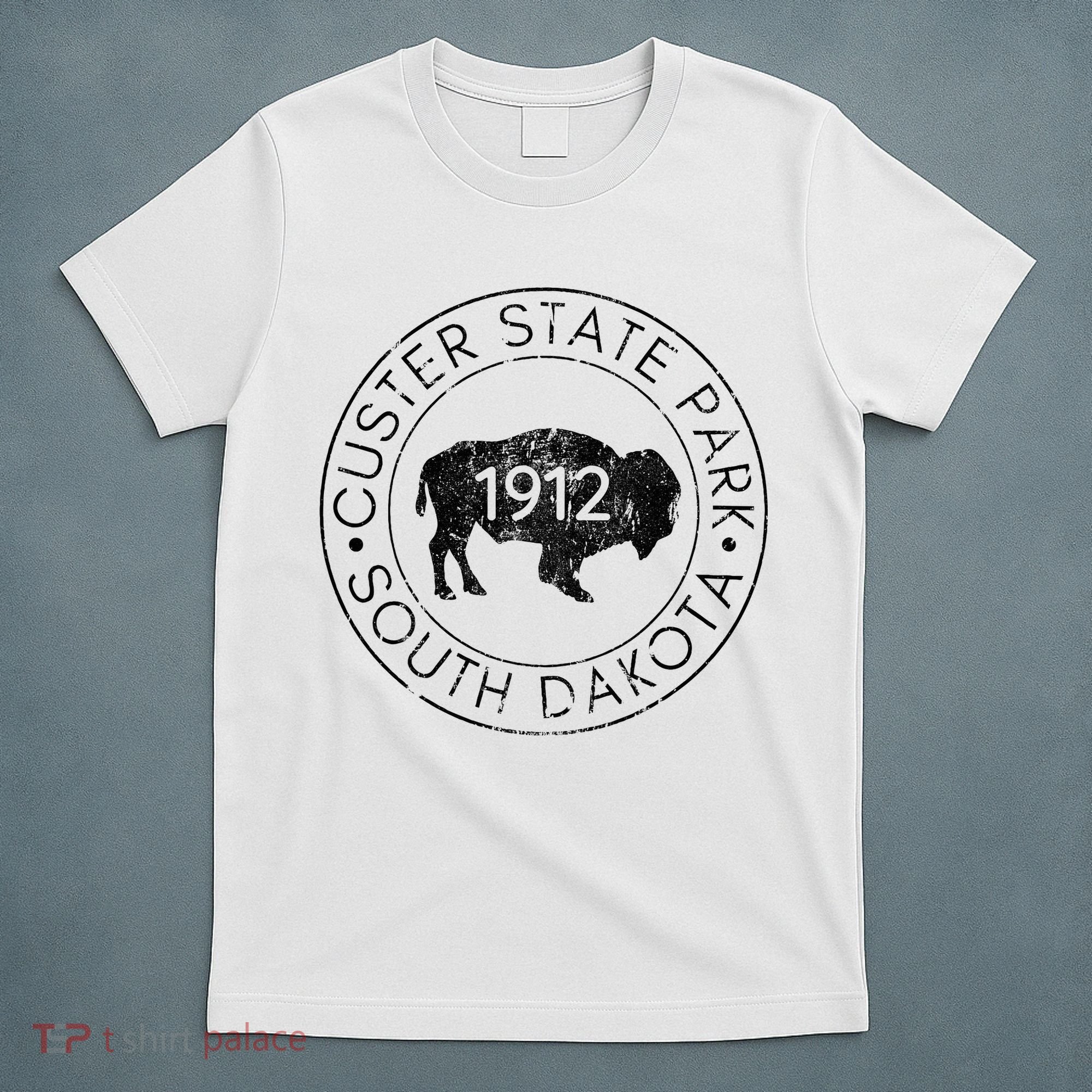 Custer State Park South Dakota Buffalo Hiking Travel T-Shirt