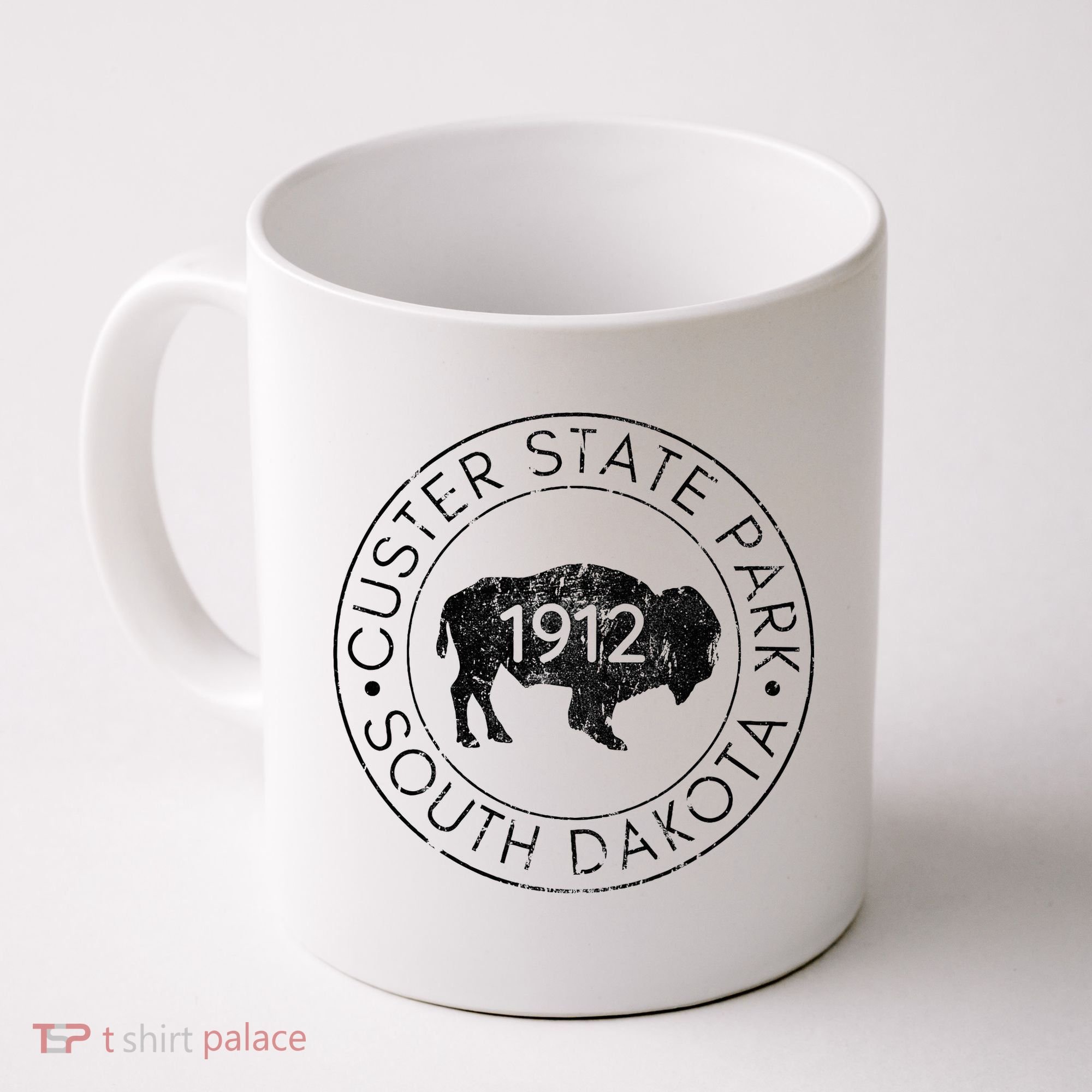 Custer State Park South Dakota Buffalo Hiking Travel Coffee Mug