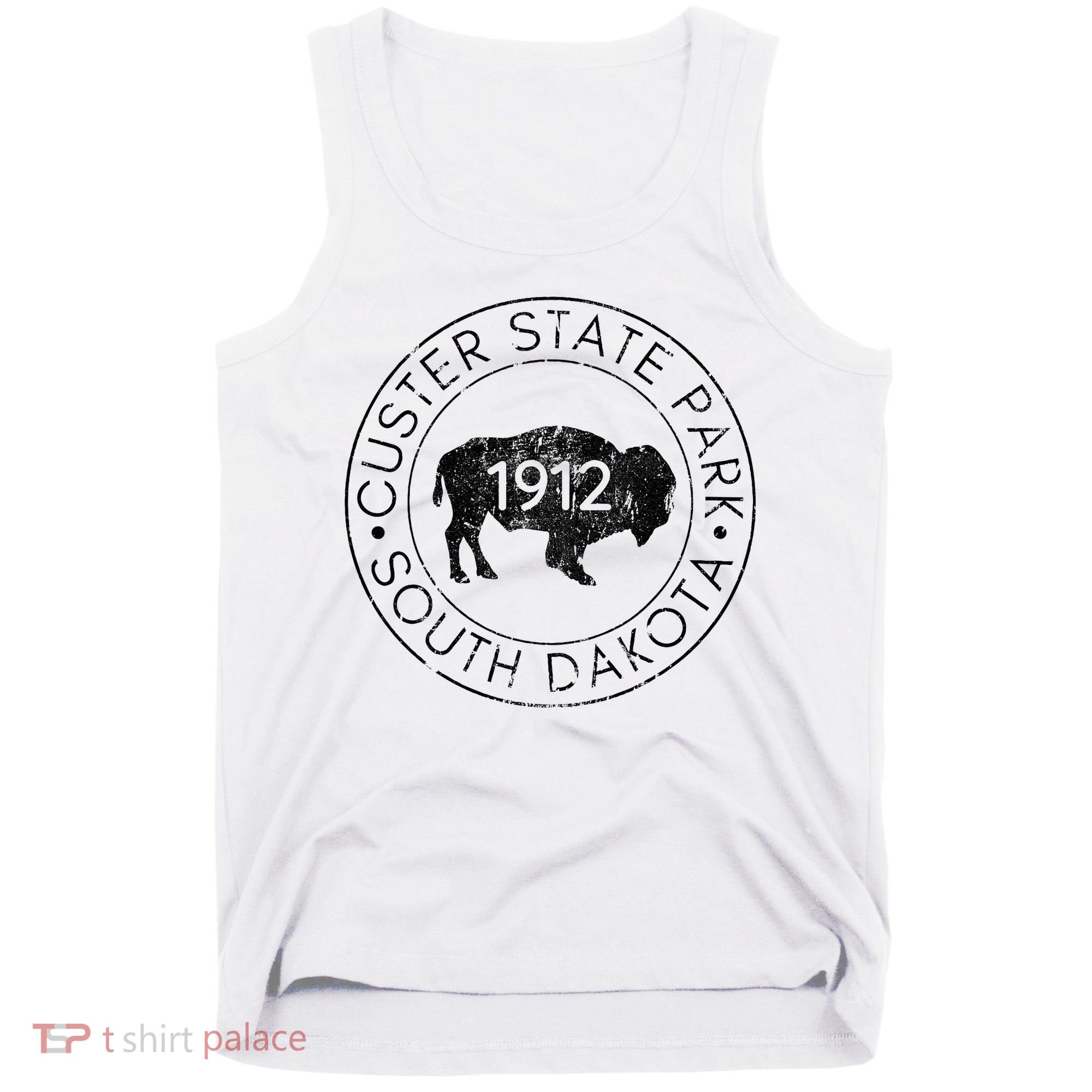 Custer State Park South Dakota Buffalo Hiking Travel Tank Top