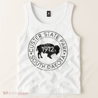 Custer State Park South Dakota Buffalo Hiking Travel Tank Top thumb 2
