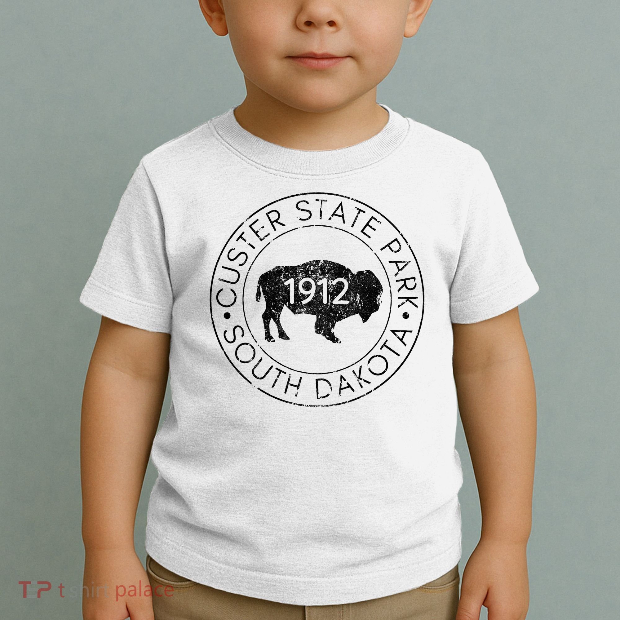 Custer State Park South Dakota Buffalo Hiking Travel Toddler T-Shirt