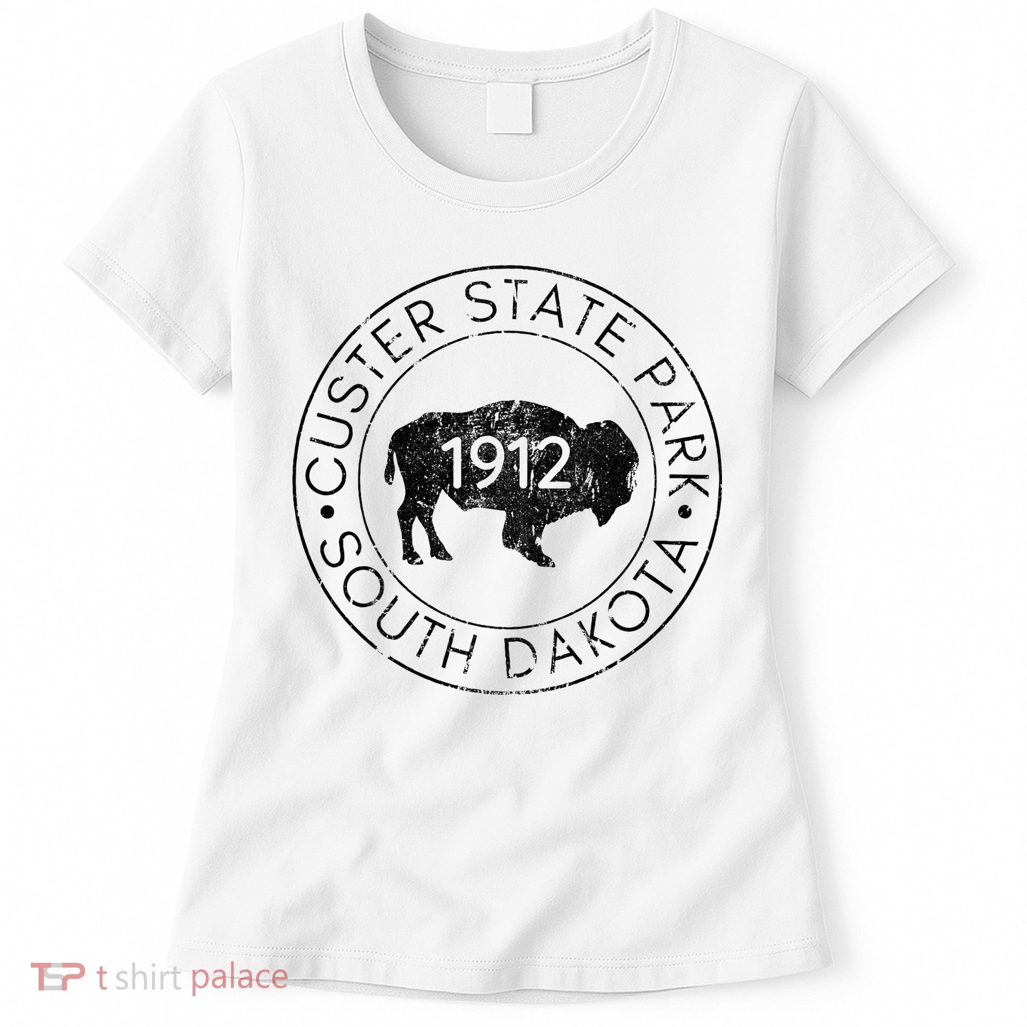 Custer State Park South Dakota Buffalo Hiking Travel Women's T-Shirt