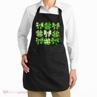 Cute St Patricks Day Bow Coquette Saint Paddys Apron thumb 2