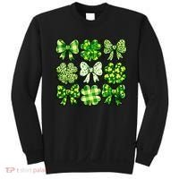 Cute St Patricks Day Bow Coquette Saint Paddys Sweatshirt thumb 0
