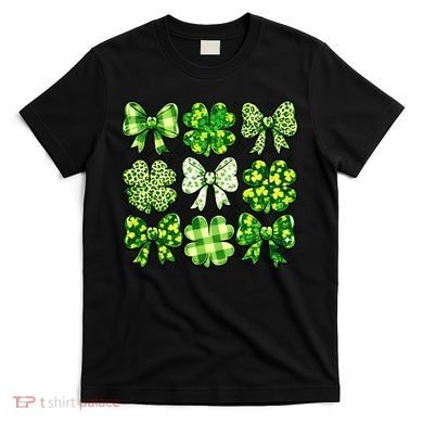 Cute St Patricks Day Bow Coquette Saint Paddys T-Shirt