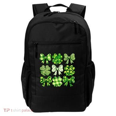Cute St Patricks Day Bow Coquette Saint Paddys Backpack