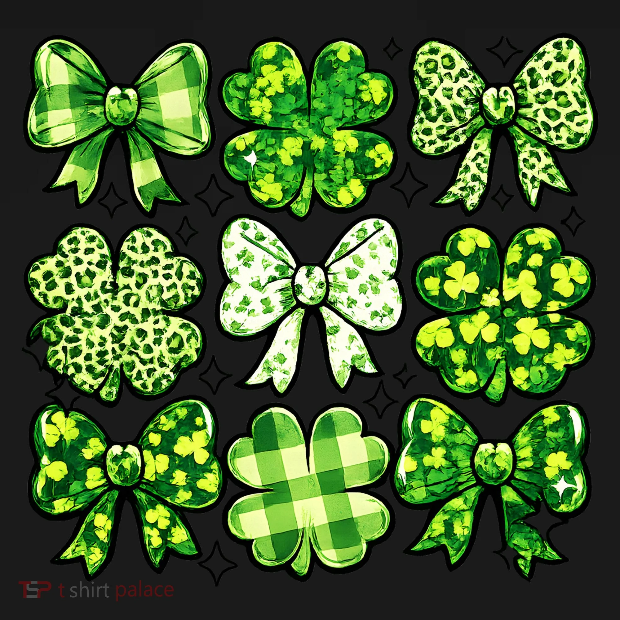 Cute St Patricks Day Bow Coquette Saint Paddys Button
