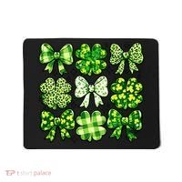 Cute St Patricks Day Bow Coquette Saint Paddys Mousepad thumb 0