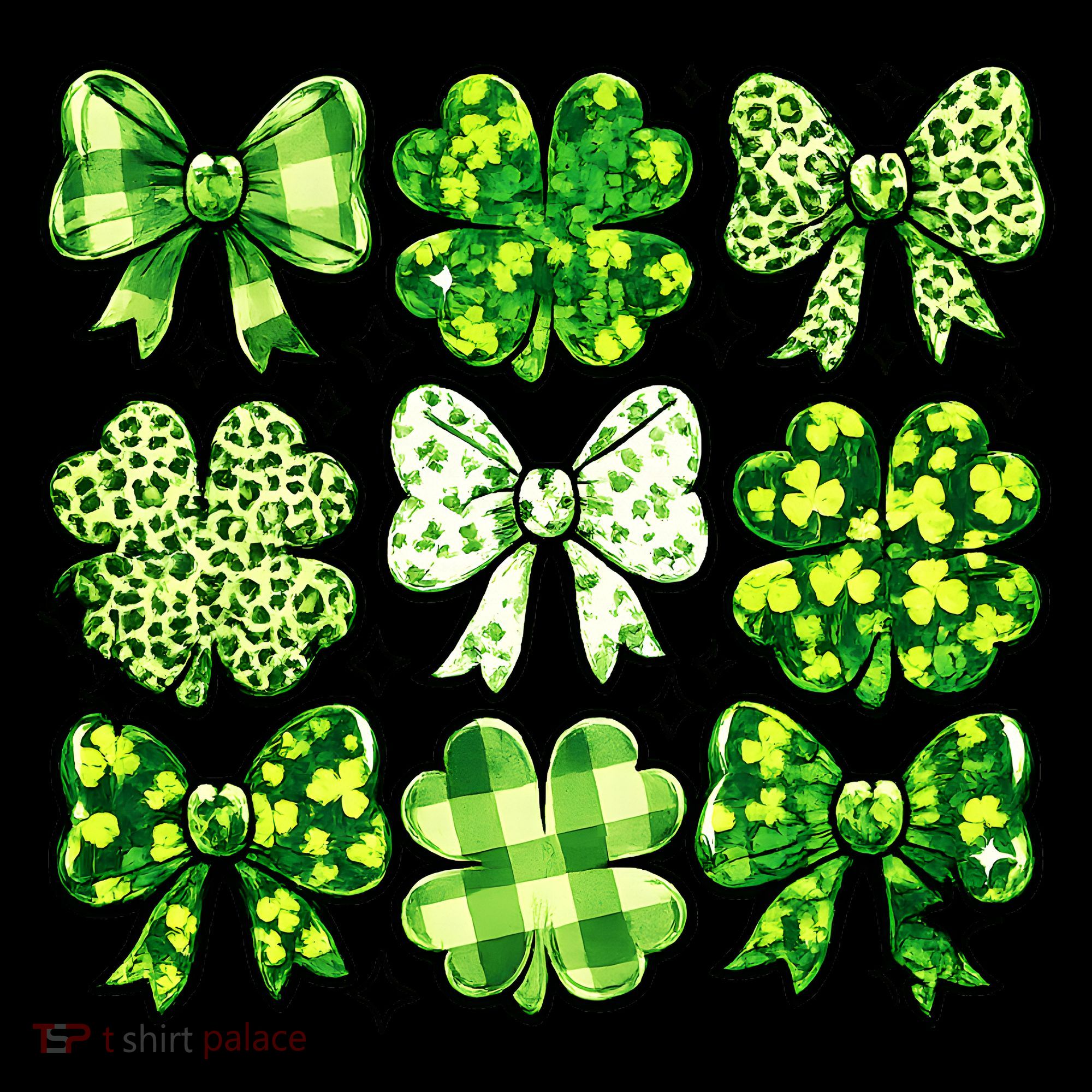 Cute St Patricks Day Bow Coquette Saint Paddys Visor