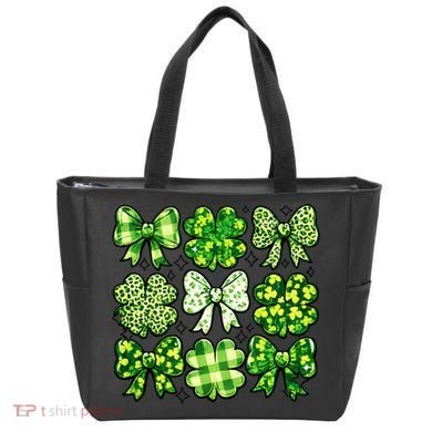 Cute St Patricks Day Bow Coquette Saint Paddys Tote Bag