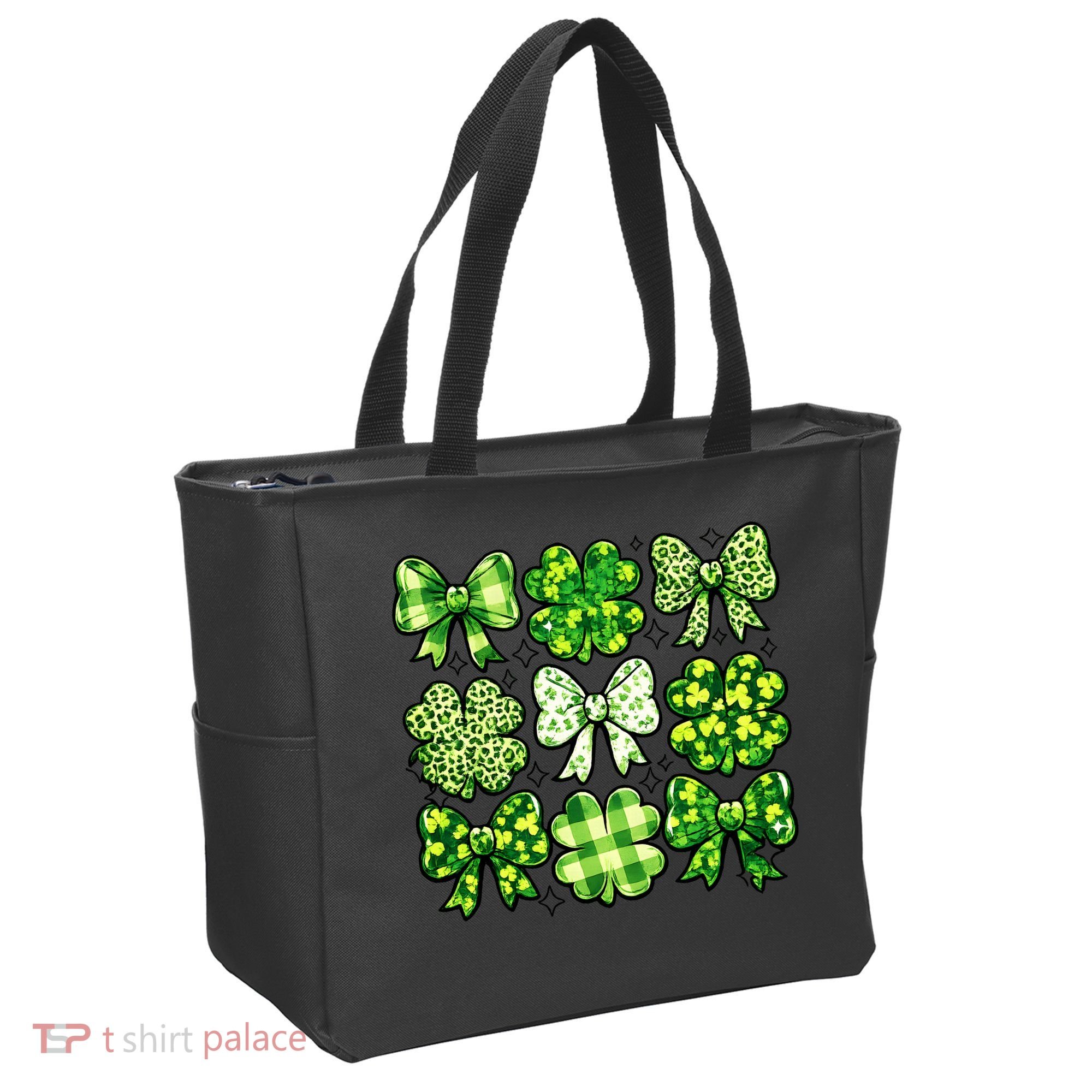 Cute St Patricks Day Bow Coquette Saint Paddys Tote Bag