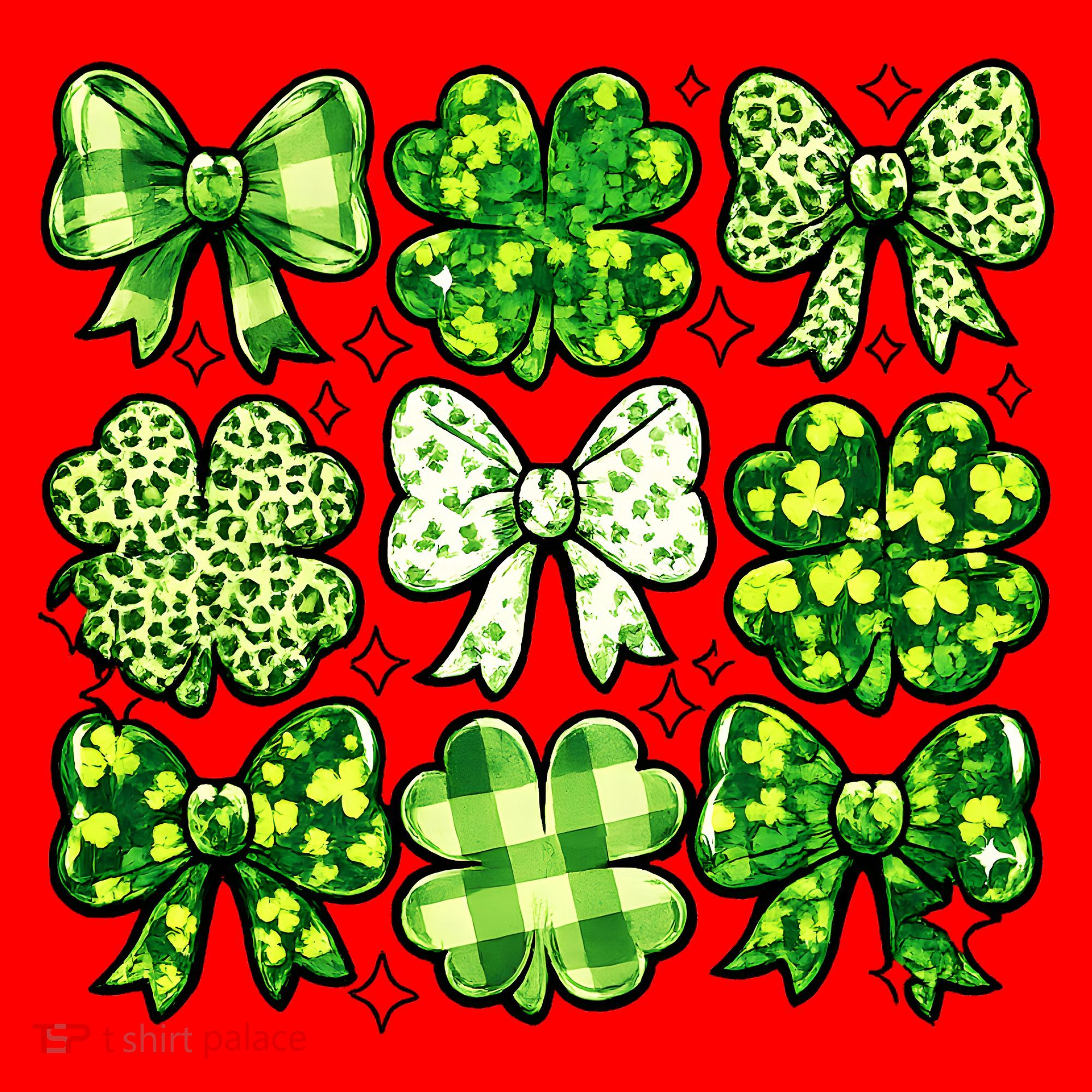 Cute St Patricks Day Bow Coquette Saint Paddys Santa Hat