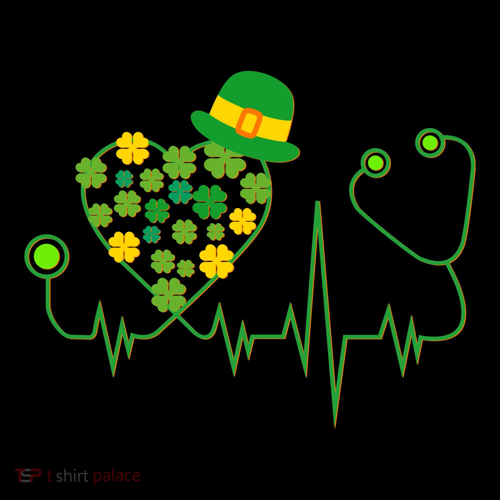 Cute St Patricks Day Lucky Shamrock Clover Stethoscope Toddler Hoodie