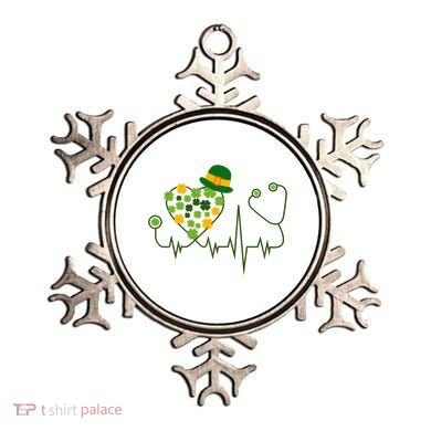Cute St Patricks Day Lucky Shamrock Clover Stethoscope Ornament