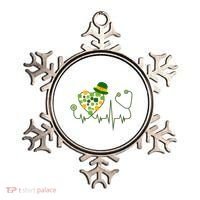 Cute St Patricks Day Lucky Shamrock Clover Stethoscope Ornament thumb 0