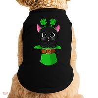 Cat St Patricks Day Leprechaun Shamrock Kitten Doggie Tank thumb 0