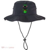 Cat St Patricks Day Leprechaun Shamrock Kitten Bucket Hat thumb 0