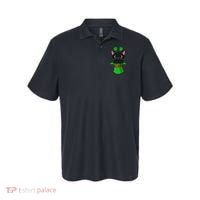 Cat St Patricks Day Leprechaun Shamrock Kitten Polo thumb 0