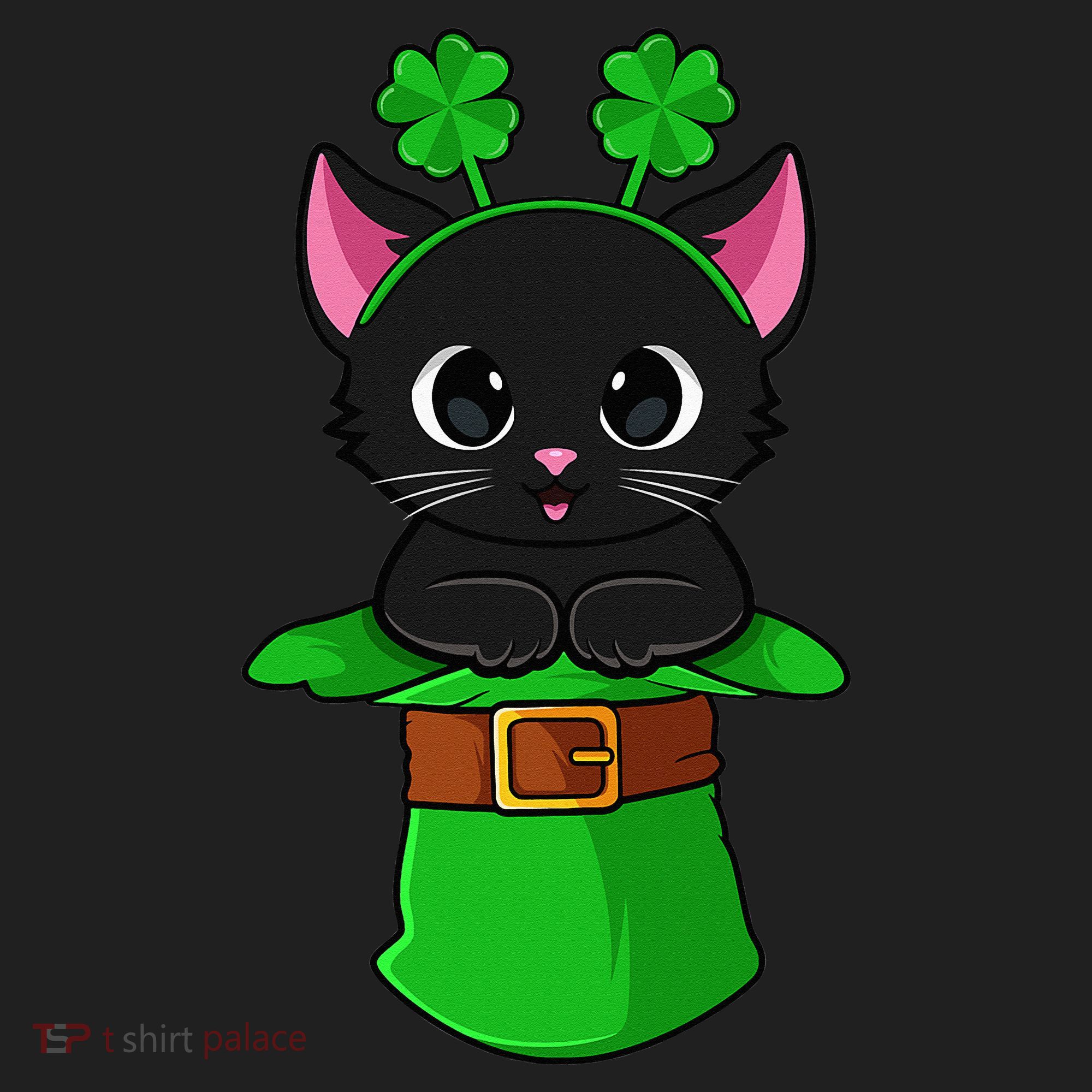 Cat St Patricks Day Leprechaun Shamrock Kitten Tumbler