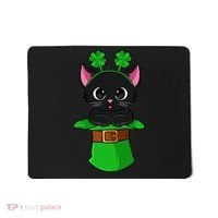 Cat St Patricks Day Leprechaun Shamrock Kitten Mousepad thumb 0