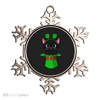 Cat St Patricks Day Leprechaun Shamrock Kitten Ornament
