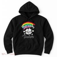 Cute St Patricks Day Gift For One Lucky Daycare Teacher Hoodie thumb 0
