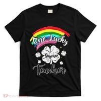 Cute St Patricks Day Gift For One Lucky Daycare Teacher T-Shirt thumb 0