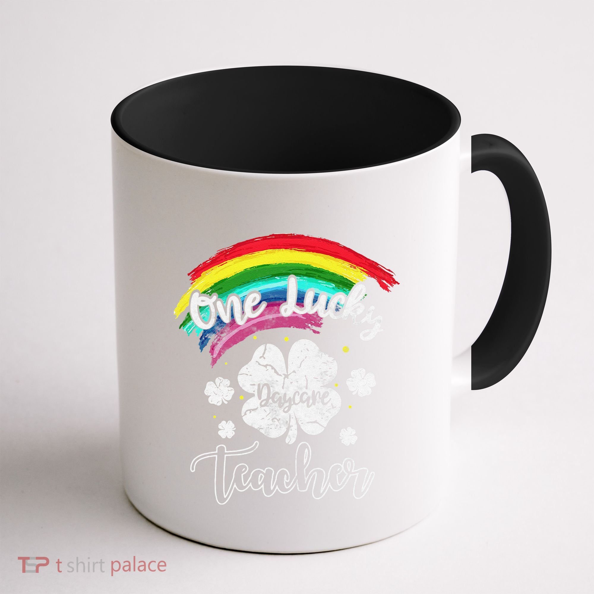Cute St Patricks Day Gift For One Lucky Daycare Teacher Coffee Mug