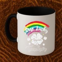 Cute St Patricks Day Gift For One Lucky Daycare Teacher Coffee Mug thumb 2