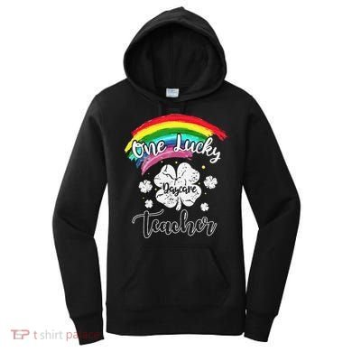 Cute St Patricks Day Gift For One Lucky Daycare Teacher Women's Hoodie