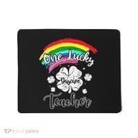 Cute St Patricks Day Gift For One Lucky Daycare Teacher Mousepad thumb 0