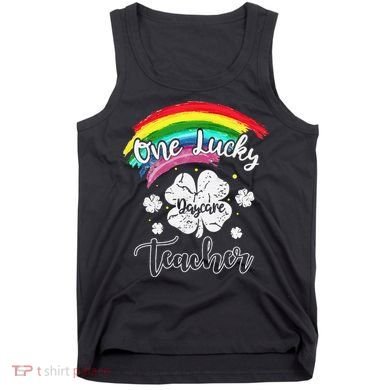 Cute St Patricks Day Gift For One Lucky Daycare Teacher Tank Top