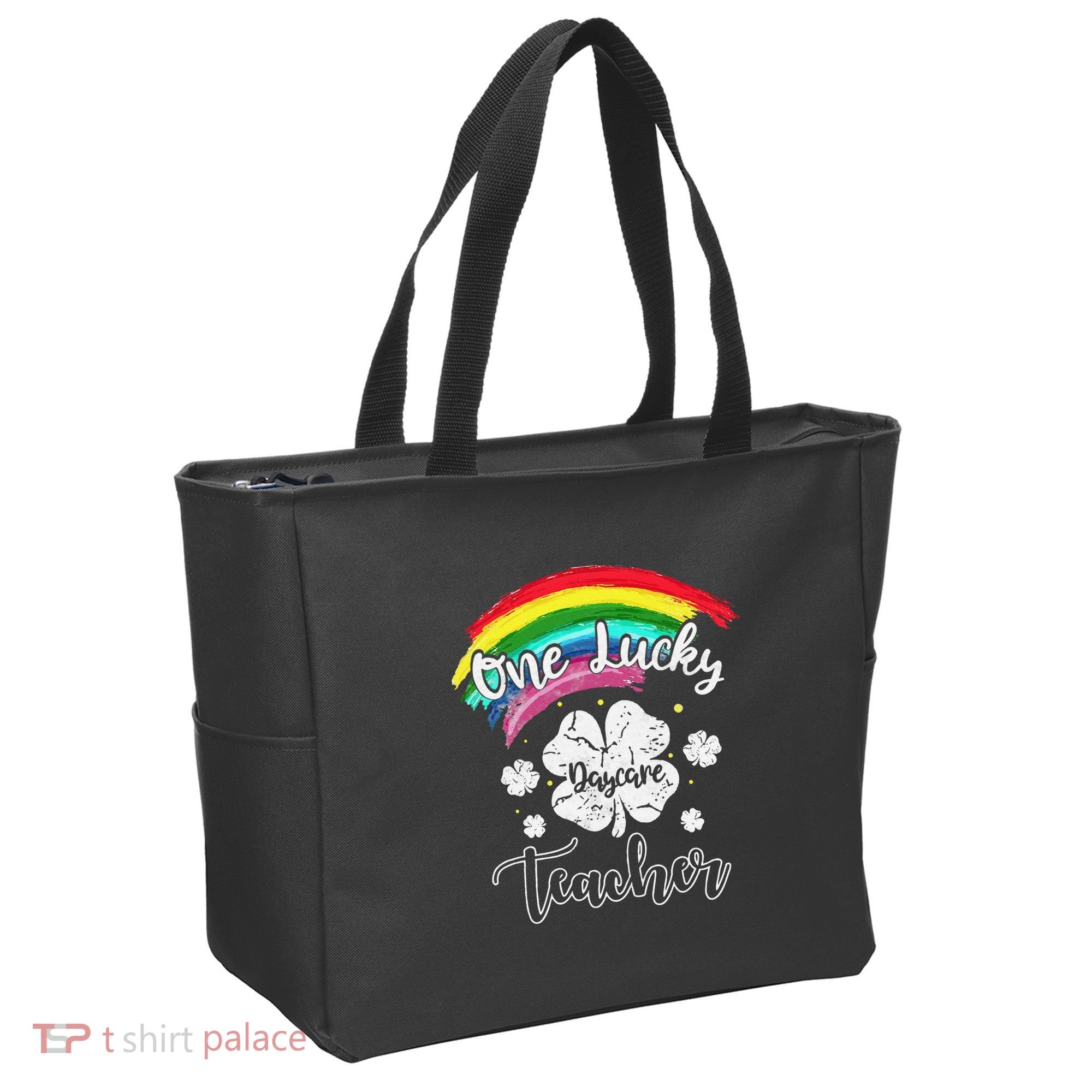 Cute St Patricks Day Gift For One Lucky Daycare Teacher Tote Bag