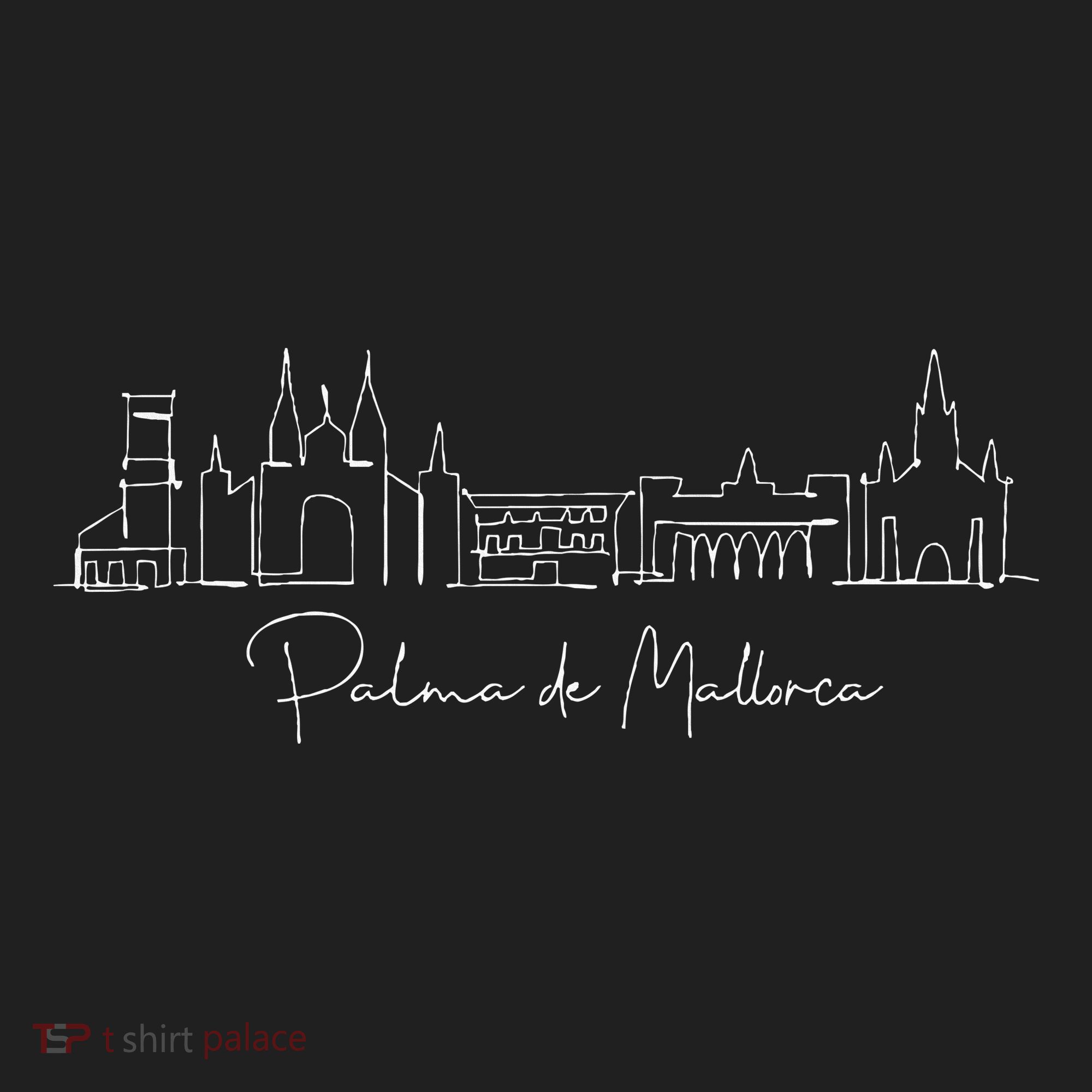 City Skyline Palma De Mallorca Spain Tumbler