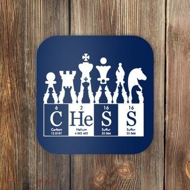 Chess Sets Periodic Table Elements Coaster