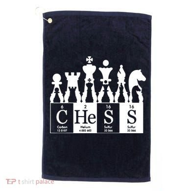 Chess Sets Periodic Table Elements Golf Towel