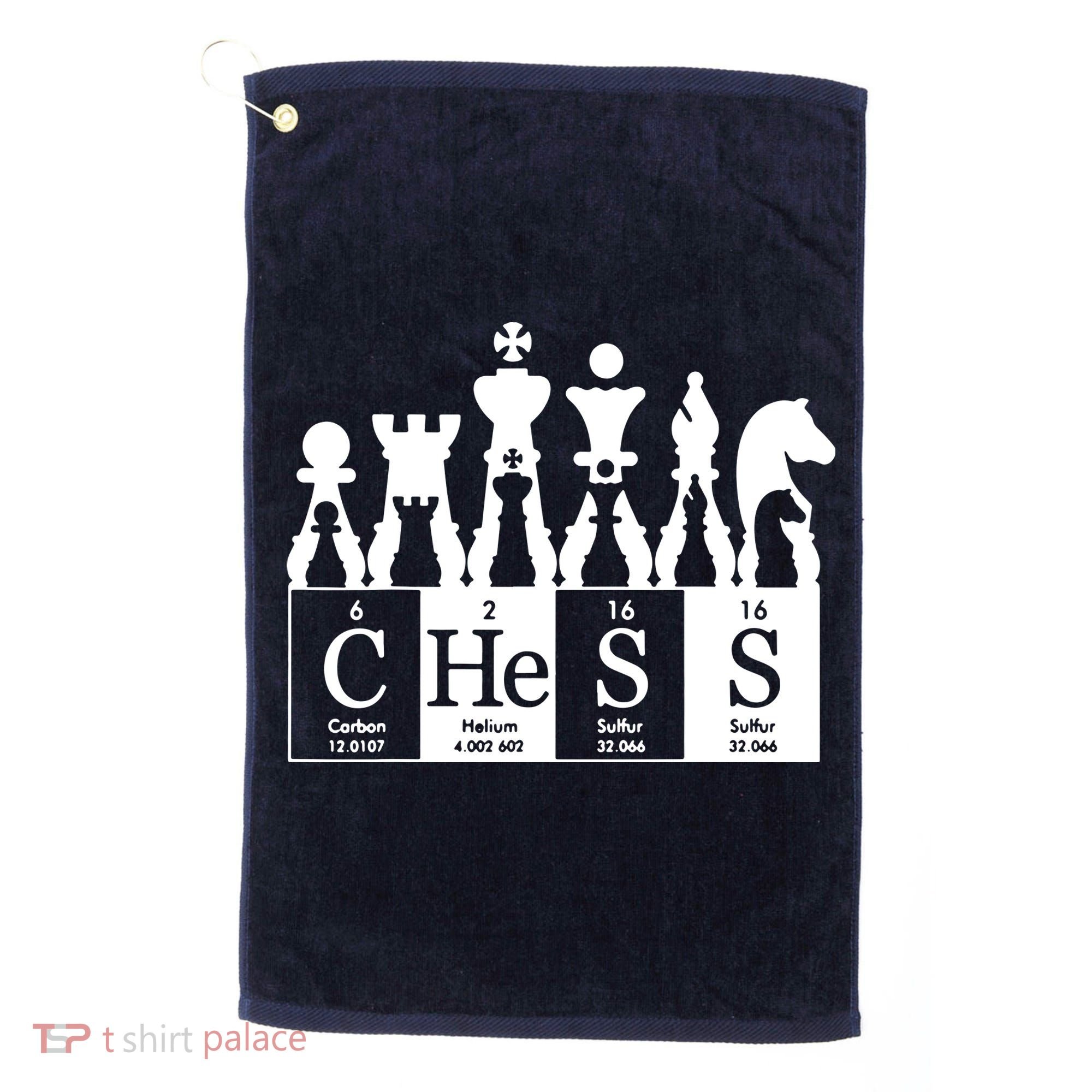 Chess Sets Periodic Table Elements Golf Towel