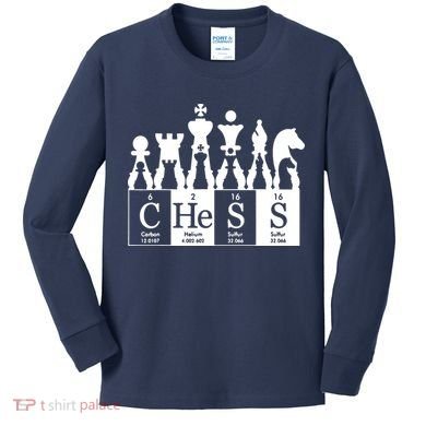 Chess Sets Periodic Table Elements Kids Long Sleeve Shirt
