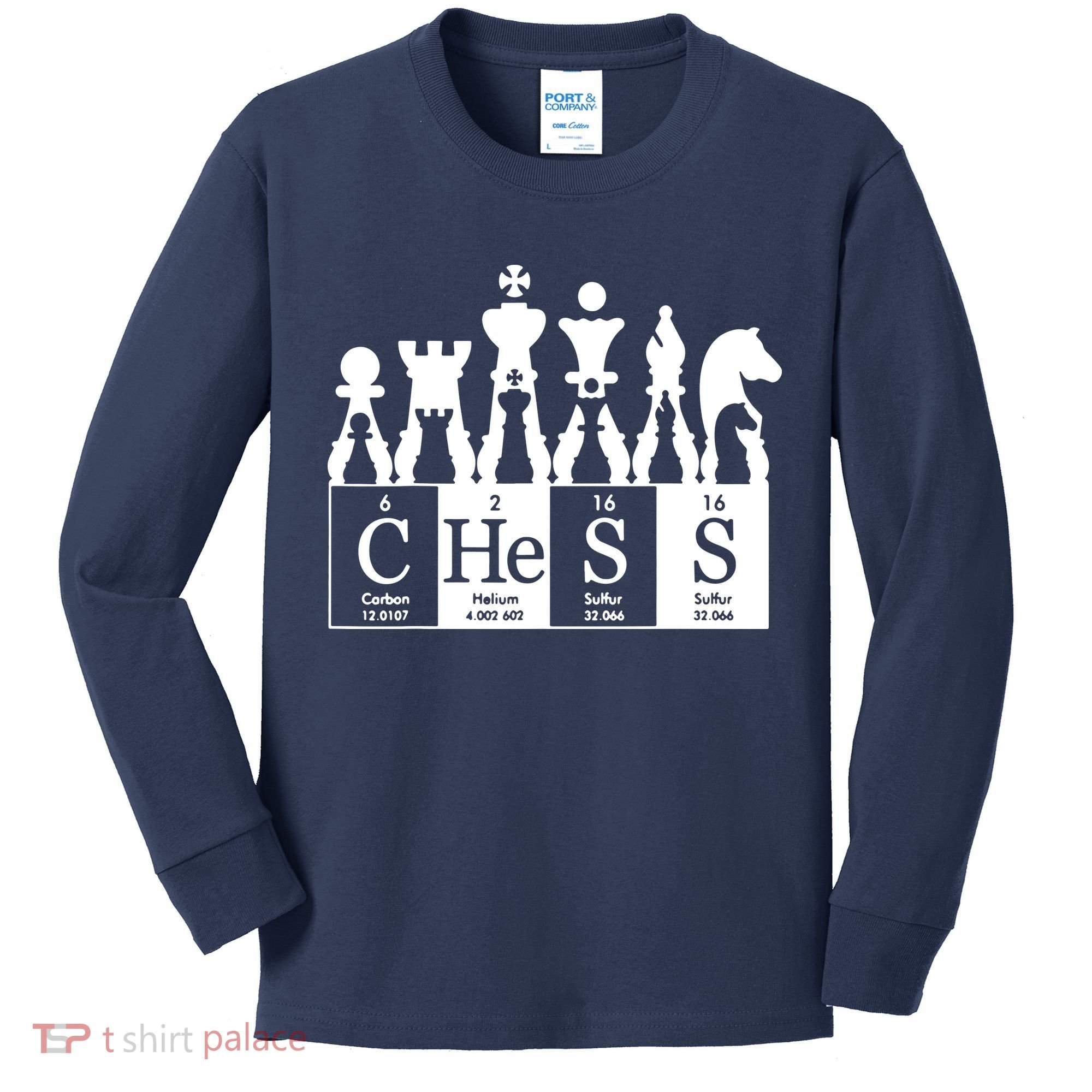 Chess Sets Periodic Table Elements Kids Long Sleeve Shirt