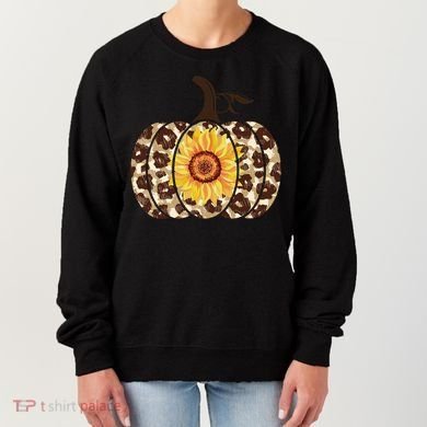 Cheetah Sunflower Pumpkin Women's Sweatshirt